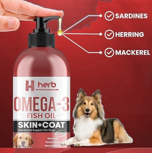 Compléments alimentaires pour chiens à l'huile de poisson Omega OEM, riches en EPA et DHA pour la peau et le soutien immunitaire, sans produits laitiers - Omega-3 - Product Image 2