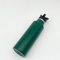 Botella de Agua Chamlign de 650 ml, Libre de BPA, Ecológica, Diseño Deportivo, Acero Inoxidable de Doble Pared, Aislamiento al Vacío, Agarre Ergonómico, Tapa de Plástico