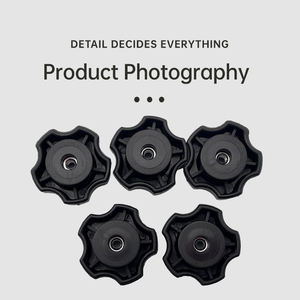 Fabricant chinois – Qualité supérieure – Poignée en bakélite blanche et noire en forme d'étoile, bouton en plastique, vis - Product Image 5