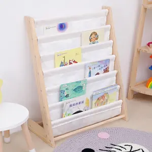 Kleuterschool Voorschoolse Montessori Peuter Babykamer Organisator Massief Grenen Hout Kinderen Boek Opbergplank Kind Boekenkast