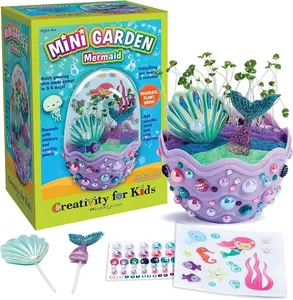 الإبداع للأطفال حديقة صغيرة: حورية البحر Terrarium-هدايا حورية البحر للفتيات والفتيان