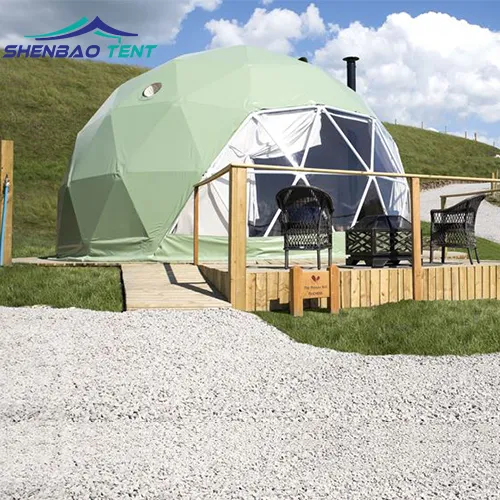 Gampling Dome Zelt Luxus Kuppel Zelt für Restaurant Outdoor Dining Glamping Messe Zelte