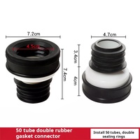 Tubo Conector de Desagüe para Inodoro con Brida Resistente a los Olores, Accesorios de Baño, Tubo de Desplazamiento para Urinario