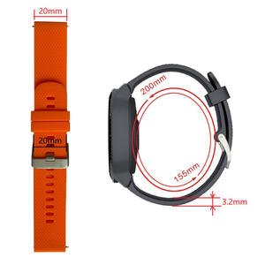 Bracelet de montre en silicone pour galaxy Watch 7 <span class=keywords><strong>6</strong></span> 5 Bracelet de montre pour Huawei Garmin Amazfit <span class=keywords><strong>Xiaomi</strong></span> Redmi <span class=keywords><strong>Honor</strong></span> 20mm 22mm WT009 - Product Image 2