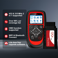 Herramienta de Diagnóstico TPMS QQr Q04, Sistema de Monitoreo de Presión de Neumáticos, Sensor de 315 y 433 MHZ, Probador de Batería para Autos, Analizador de Motor