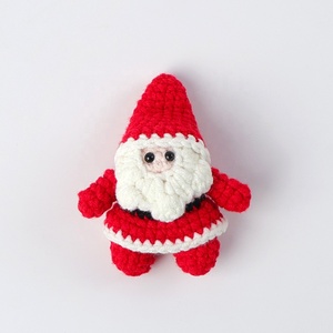 Ciondolo portachiavi all'uncinetto creativo simpatico animale di pezza Super morbido peluche fatto a mano Amigurumi PP cotone coniglio orso promozionale - Product Image 5