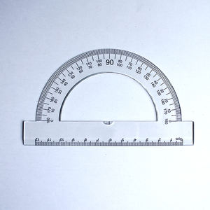 Toptan fiyat 12cm yarım ay plastik iletki 180 derece iletki - Product Image 3