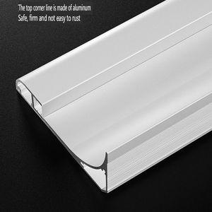 โปรไฟล์อะลูมิเนียมสำหรับไฟ LED แบบฝังในผนังยิปซัมสีดำ ปี 2023 สำหรับตกแต่งขอบผนังและไฟโค้ง - Product Image 6