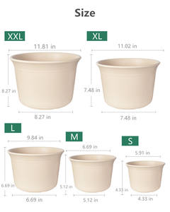 Yiddebang — <span class=keywords><strong>Pot</strong></span> <span class=keywords><strong>de</strong></span> fleurs rond en céramique, différentes tailles, bon marché, vente en <span class=keywords><strong>gros</strong></span> - Product Image 2