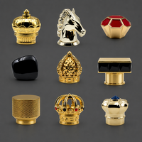 Goldene Duftflaschen-Verschlüsse Großhandel Verschiedene Arten von Zinklegierung Duftverschlüssen Zamak Parfümkappen
