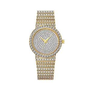 Wholesale <b>diamond</b> Timing Business Alloy Gold Large Dial Ultra-thin Japanese Quartz Movement Luxury Quartz <b>Watch</b> Women - Product Image 2