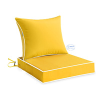 Coussin de jardin extérieur en mousse à mémoire de forme imperméable en forme de U