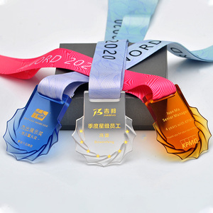 Medaglia in Cristallo Ecologica Jadevertu Luli, Incisa al Laser e Sabbiata, per Premiazioni Sportive, Riconoscimento Personalizzato - Product Image 5