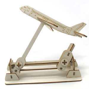 Wooden Airplane <b>Model</b> <b>Kit</b> Manual Assembly Science Education Toy For Kids Age 7 9 Years - Product Image 1