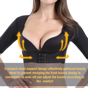 NANBIN <span class=keywords><strong>Femme</strong></span> Deux Couleurs Poitrine Haut Bras Shaper Contrôle Ferme Minceur Shapewear Respirant Tissé Méthode <span class=keywords><strong>de</strong></span> Tissage - Product Image 3