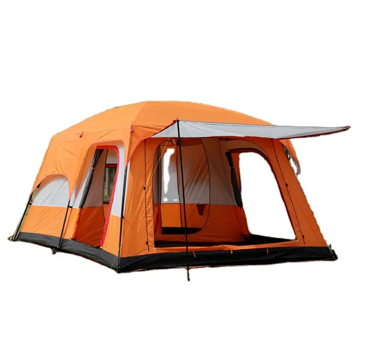 Goede Kwaliteit Extra Grote Tent Twee Kamer Outdoor Camping Tenten 4 8 Personen Familie Tent
