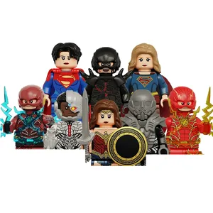 KT1071 Filmfigur Der Flash Cyborg General Zod Wonder Woman Mini Bausteine Ziegel Lernspiel zeug für Kid Boys