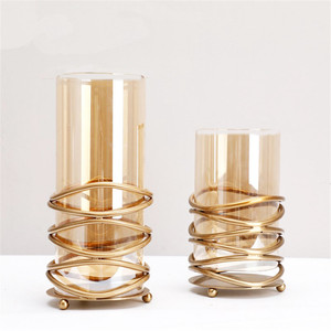Custom Homeware Metal Craft Glass <strong>Vase</strong> Table Wedding Art High Quality Minimalist <strong>Flower</strong> <strong>Vase</strong> for Home Decor - Product Image 3