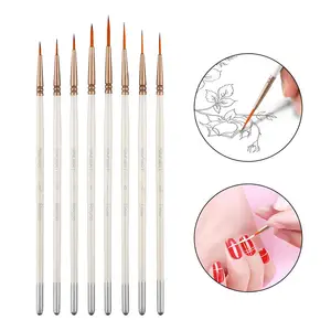 Golden Maple 11pcs Professional Bristle Oil Paint Brush Set Flat