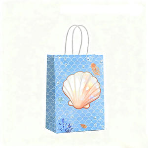 Sac fourre-tout en papier personnalisé pour l'obtention du diplôme, anniversaire de Pâques, Noël, fête du printemps-Sac cadeau carré pour le shopping - Product Image 3