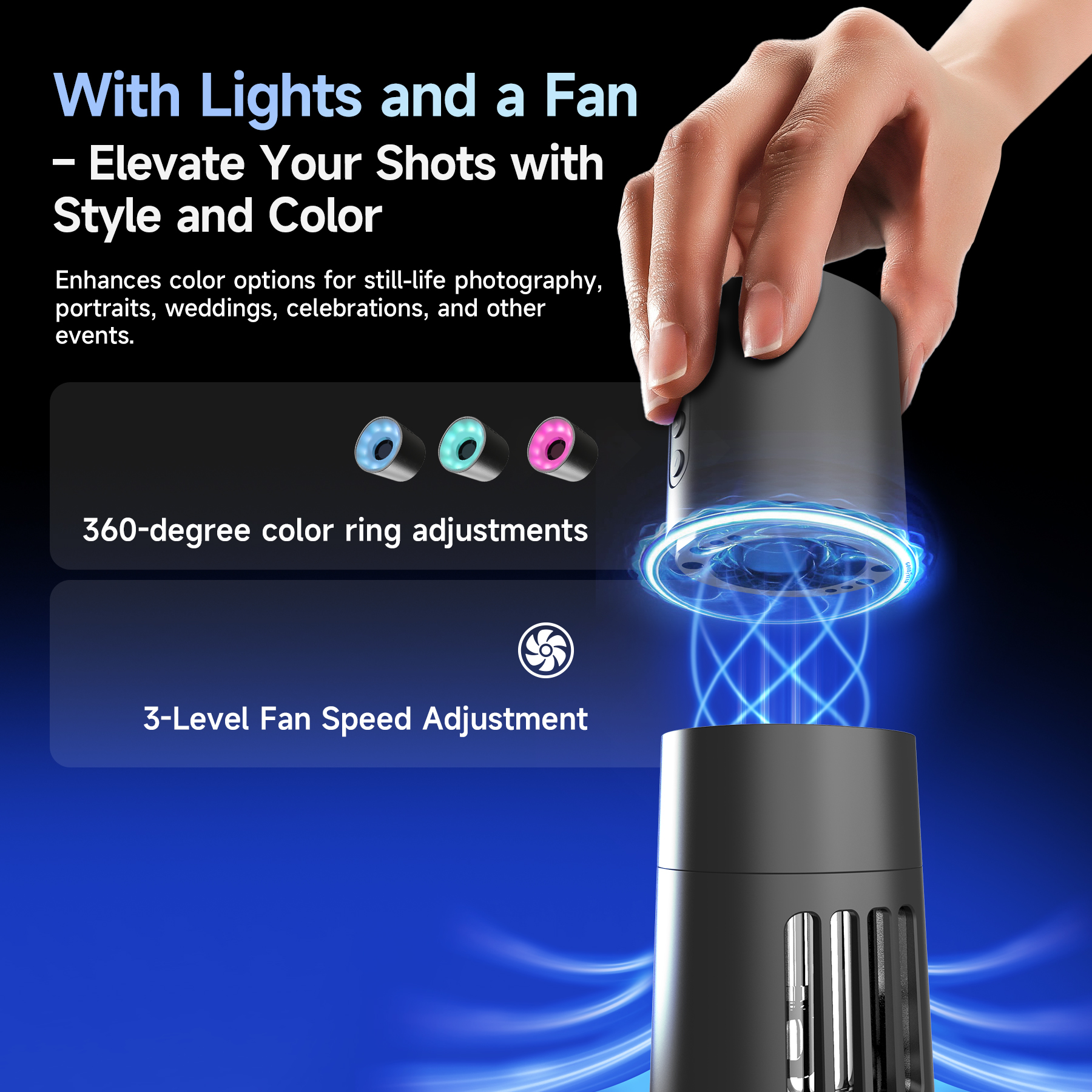 COLBOR CF5 Portable Fog Machine for Outdoor Events & Photography