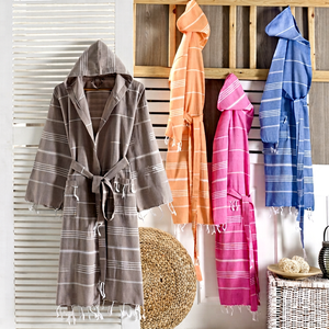 Toalla turca, ropa de playa de verano, batas turcas, albornoz, Kimono, chal, baño de ducha con capucha - Product Image 1