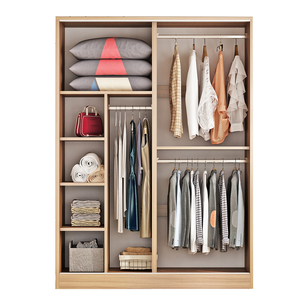 Armario de Madera <span class=keywords><strong>para</strong></span> Dormitorio, Mueble Organizador de Ropa - Product Image 4