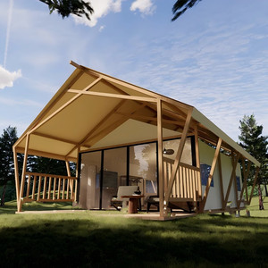 Tente de glamping safari, villa modulaire, système d'extinction automatique des flammes en PVDF, fabricant leader pour les centres de bien-être - Product Image 5
