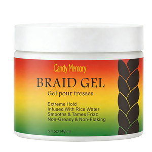 Gel Coiffant Tressé à Marque Blanche Formule Eau de Riz Fixation Extrême Personnalisable Non Gras et Non Écaillant - Product Image 1