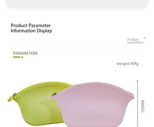 Nueva Bolsa de Cosméticos de Silicona con Forma de Hacha, Impermeable, Fácil de Limpiar, Bolsa de Maquillaje para Viajes, Artículos de Tocador para Hombres y Mujeres, Logotipo Personalizado, Venta al por Mayor - Product Image 5