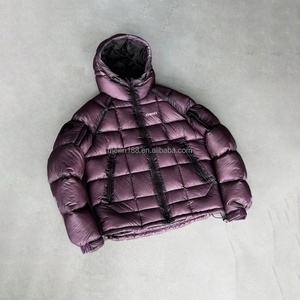 Veste d'hiver matelassée en duvet, haute qualité, style vintage, décontractée, coupes et coutures personnalisées, doudoune matelassée sur mesure - Product Image 1