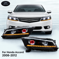 Feux avant à LED Angel Eye pour Honda Accord 2008-2012, feux de jour DRL, ensemble de phares à LED