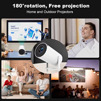 Projecteur Smart WiFi JUNUO HY300 Pro 4K Android 11, Mini Portable de Cinéma Maison 160 Lumens avec Rotation à 180°