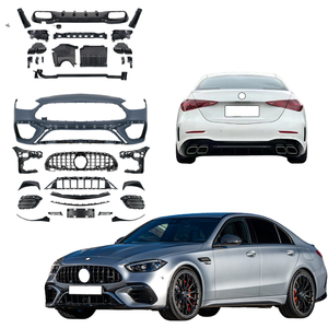Kit carrosserie pour Mercedes-Benz Classe C <span class=keywords><strong>W206</strong></span> 2022+ style AMG63 : Lame avant, pare-chocs avant, pare-chocs arrière, calandre, spoiler de toit - Product Image 1