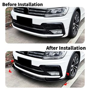 Spoiler de pare-chocs avant intégré pour VW <span class=keywords><strong>Tiguan</strong></span> <span class=keywords><strong>MK2</strong></span> <span class=keywords><strong>R</strong></span> <span class=keywords><strong>Line</strong></span> 2017-2020, accessoire de modification extérieure - Product Image 4