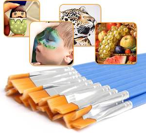 <span class=keywords><strong>Pinceaux</strong></span> à peinture en nylon rond et plat, 60 pièces, petits <span class=keywords><strong>pinceaux</strong></span> en plastique pour la peinture de détail - Product Image 4