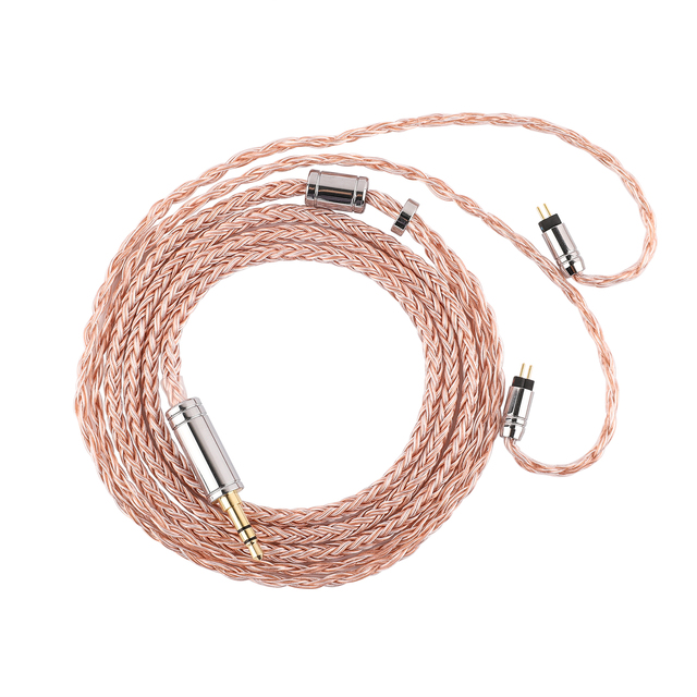 Hot Trending Products Tripowin C-02 Premium 16-Core Silver-Plated Alloy Copper IEM Cable Durable and Flexible Construction
