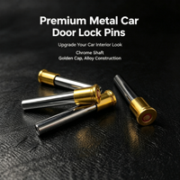 Nouveau bouton de verrouillage universel en alliage d'aluminium pour loquet de porte de voiture, à succès commercial