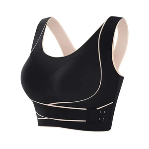 Sujetadores deportivos al por mayor para mujer, antichoque, para correr, con efecto push-up, soporte antideslizante, chaleco de fitness sin aros - Product Image 5