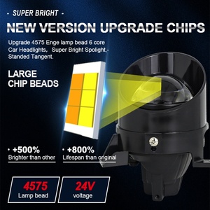 ไฟตัดหมอกแบบ Bi LED ขนาด 3.0 นิ้ว แสงสีเหลืองขาว ไฟต่ำ ไฟสูง 45W โปรเจคเตอร์ LED ไฟตัดหมอกแบบ Retrofit - Product Image 6