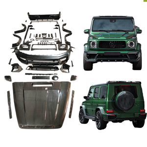 Systèmes de carrosserie automobile en fibre de carbone Classe <span class=keywords><strong>G</strong></span> 2019-2024, kit carrosserie complet de style TP, pare-chocs, ailes, G350 G63 G500 W463A W464 arrière <span class=keywords><strong>TT</strong></span> - Product Image 1