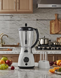 Portable 1.5L en plastique électrique presse-agrumes broyeur 2-en-1 multifonction cuisine mélangeur 2 vitesses bouton fonction d'impulsion pour usage domestique - Product Image 4