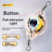 Lampe LED de pêche à double anneau pivotant The Brave Sports, style américain, avec bouton lumineux, pour attirer les poissons, matériel de pêche en plastique, vente en gros