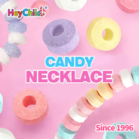 Bonbons en gros personnalisés sous marque privée Halal, bonbons colorés en forme de bracelet et de collier, saveurs multiples de fruits, ODM