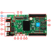 Controlador de Pantalla LED Asíncrono Huidu HD-C16/C16L, Tarjeta de Control LED, 384x320 Píxeles, Software Reproductor HD, Iluminación LED Eficiente