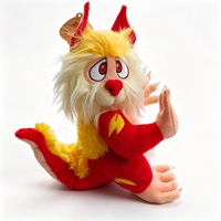 Peluche Dragon Articulée Brodé 30CM 100% Polyester Couleur Personnalisable Adorable Coffret Cadeau