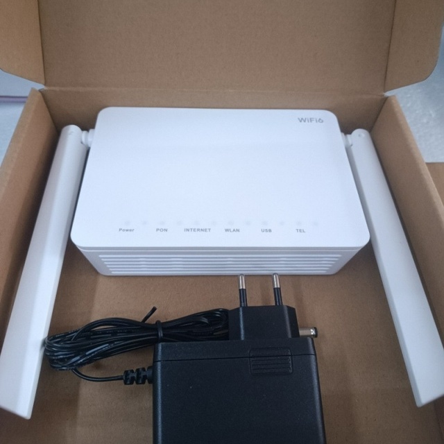 HN8145X6 XGS-PON 10G GPON Optical Modem for WiFi6 ONU English Version with Power Adapter for Foreigner One Year Warranty