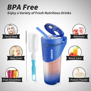 Yeni Fabrika Tasarımı Premium USB Şarjlı <span class=keywords><strong>Blender</strong></span> Taşınabilir Sızdırmaz <span class=keywords><strong>Blender</strong></span> <span class=keywords><strong>Shaker</strong></span> Şişesi Pipetli - Product Image 6