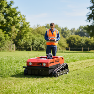 SDL224-55B Gasoline Crawler Lawn <b>Mower</b> 550mm Cutting Width <b>Remote</b> <b>Control</b> High Config Orchard Slope Grass Cutter - Product Image 2