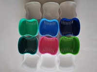 Boîte de prothèse dentaire en plastique avec logo personnalisé